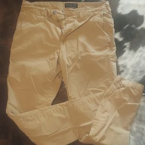 Two (2) Pair American Eagle Next Level Flex Khakis 31×32 Men's, Some Staining